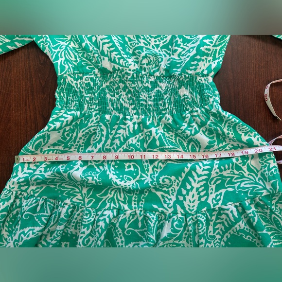 Zara Green and White Mini Dress - Picture 6 of 7